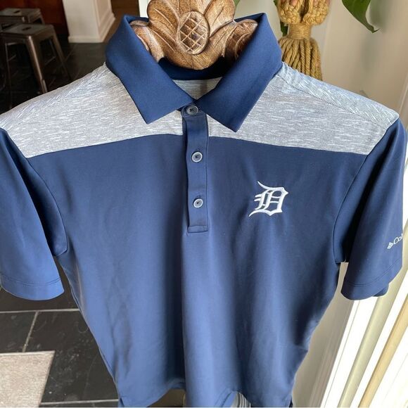 Columbia Detroit Tigers MLB Short Sleeve Polo Golf Shirt Performance Material S - Picture 6 of 10